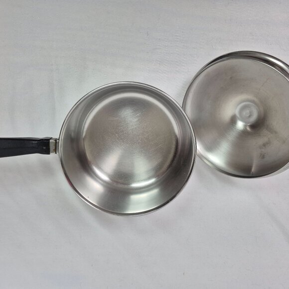 Farberware 1qt Saucepan UV w/Lid Stainless Steel Aluminum Clad USA VINTAGE!!! - Picture 6 of 9